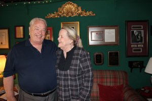 Dave & Jan Thompson, avid volunteers, in their unique home.