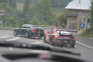 Descending 10 kilometres down serpentines from Morzine.