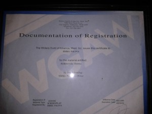 Western Guild of America, West screenplay certificate for Riddleyville Clowns