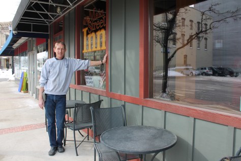 Greg Canfield in front of Main Street Inn