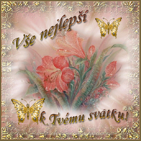 Name day cards in Czech Repub;ic.