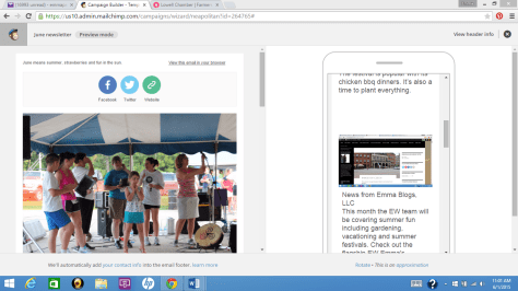 Emma Blogs June newsletter.