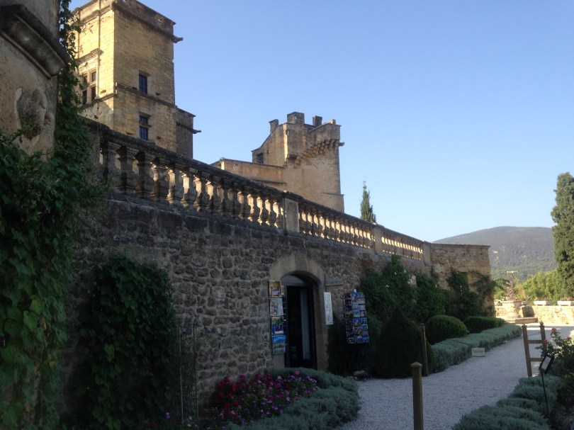 TGarden terrace at Lourmarin.