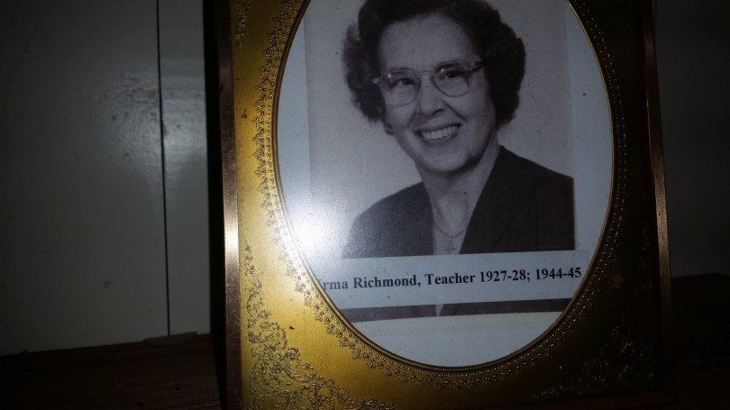 Fallasburg one-room schoolhouse teacher Mrs. Irma Richmond